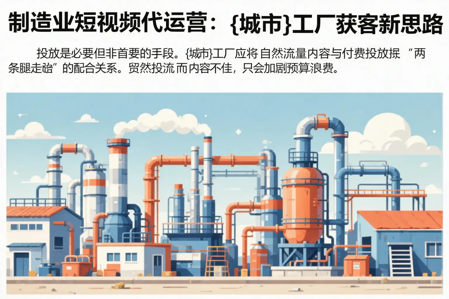 制造业短视频代运营:新晃工厂获客新思路